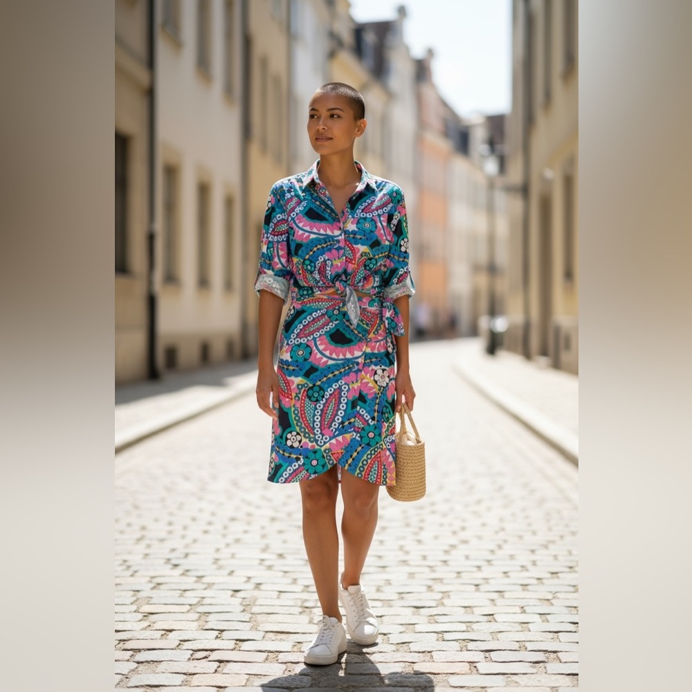 J. Crew Multicolor Patterned Blouse - image 1